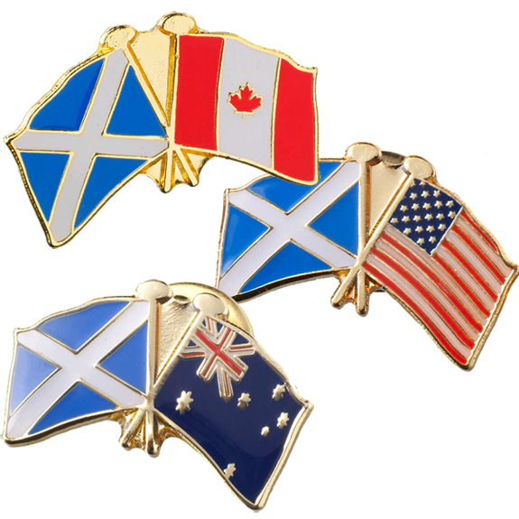 Bandeiras cruzadas porta chaves