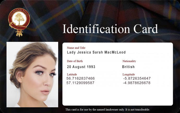 Cartão identificação com fotografia